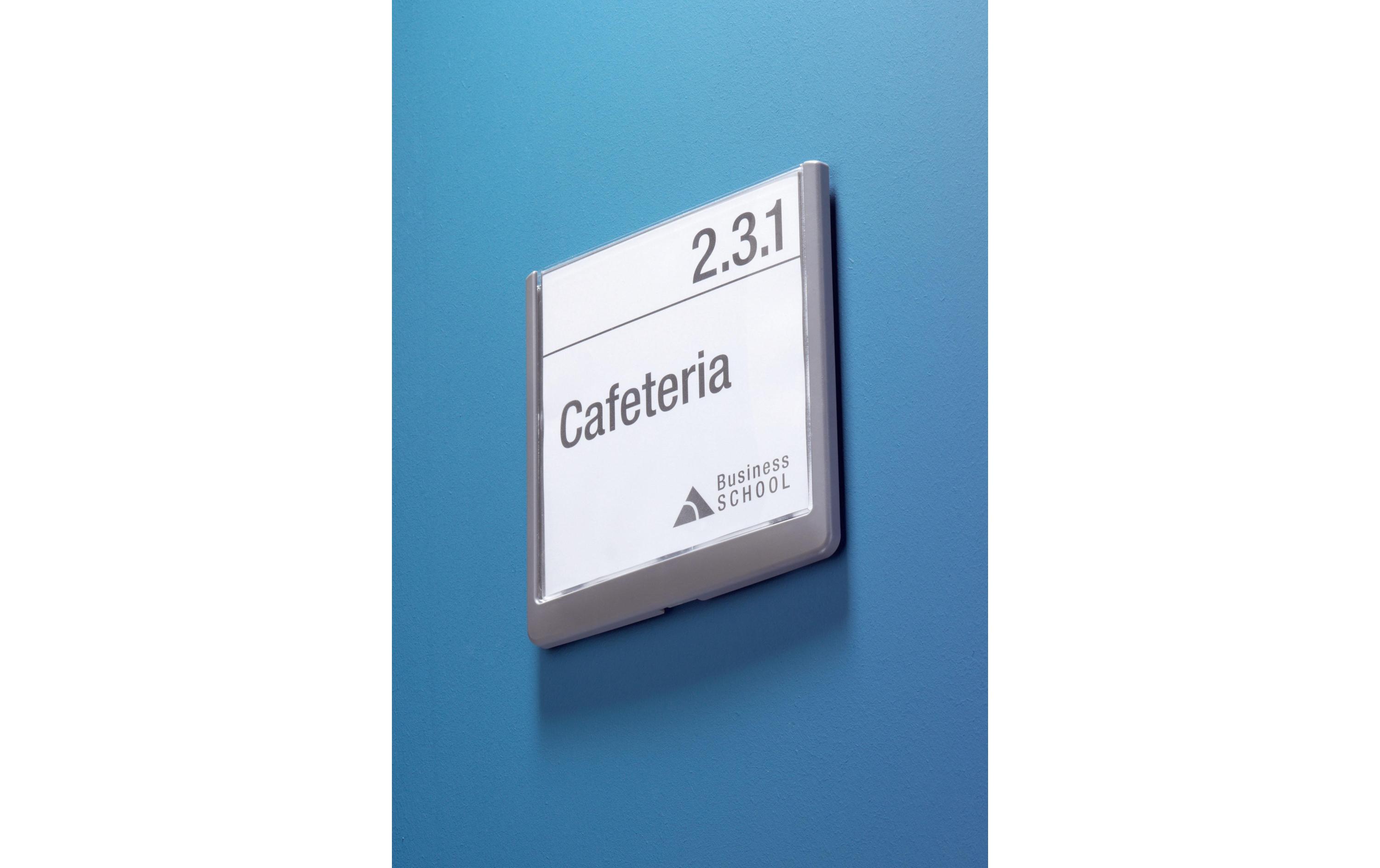 Türschild Click Graphit 148.5 x 149 mm, 1 StückTürschild für Konferenzräume