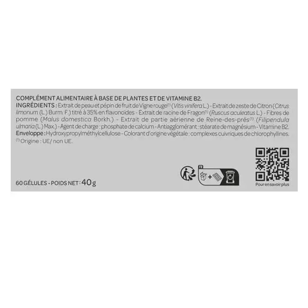 Arkopharma Veinoflux Light Legs Circulation Red Vine 60 cápsulas