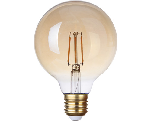 FLAIR LED Globe Lamp G95 amber filament E27/4W (33W) 380 lm 2000 K warm wit