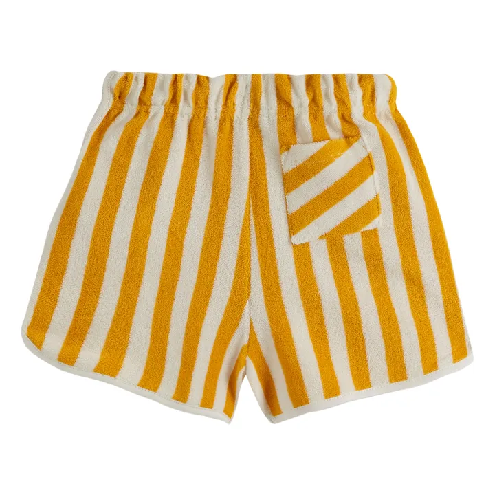 Emile et Ida Short Rayé Eponge | Jaune