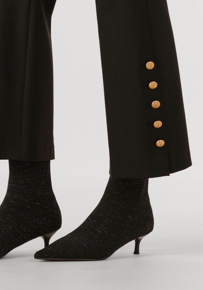 zwarte cambio flared broek france statement slit