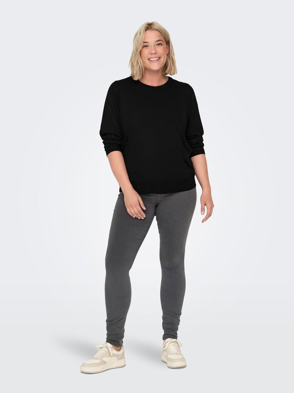 CARMELLA Strickpullover Black