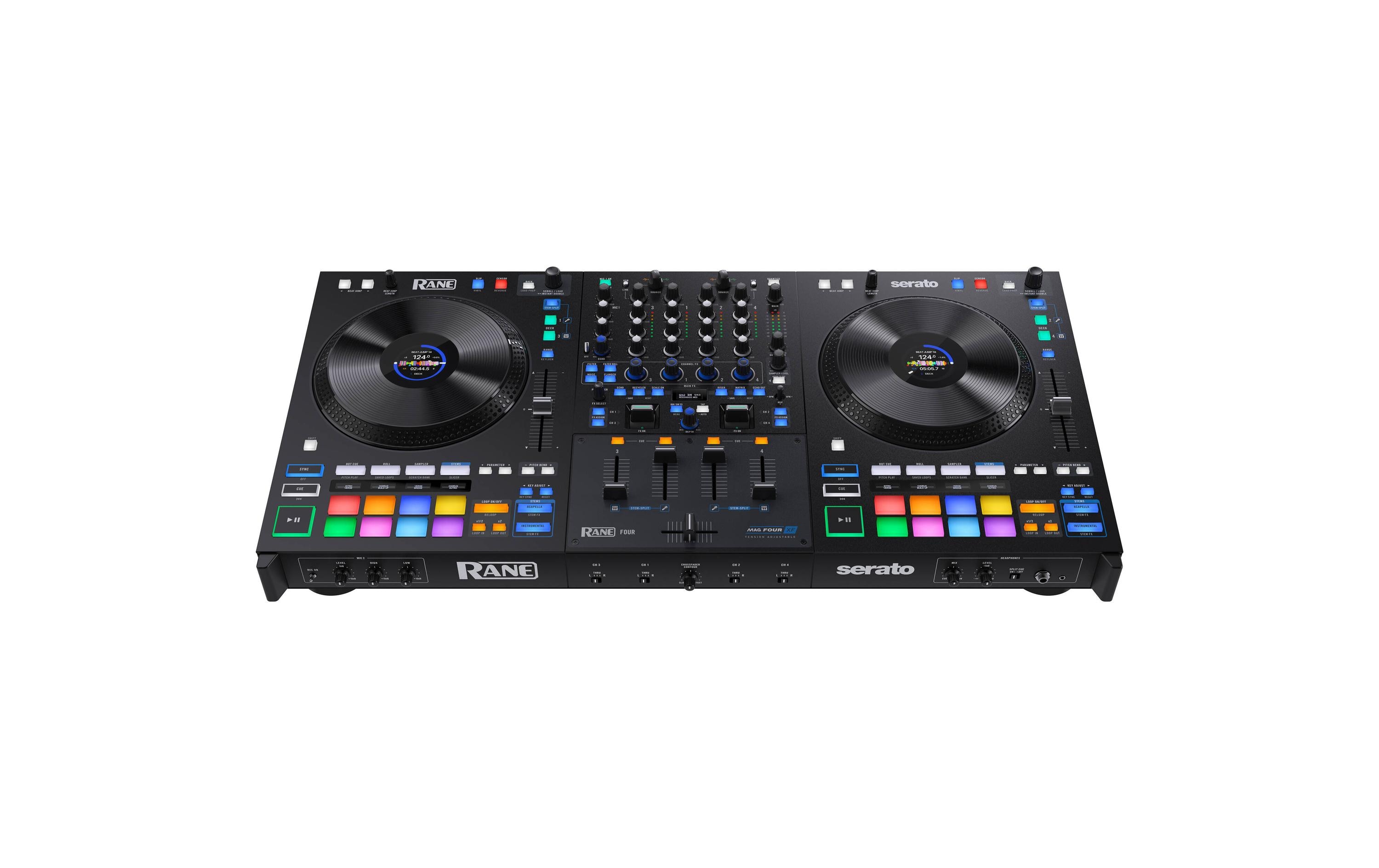 DJ-Controller Four<br>Fortschrittlicher 4-Kanal-Stems-DJ-Controller