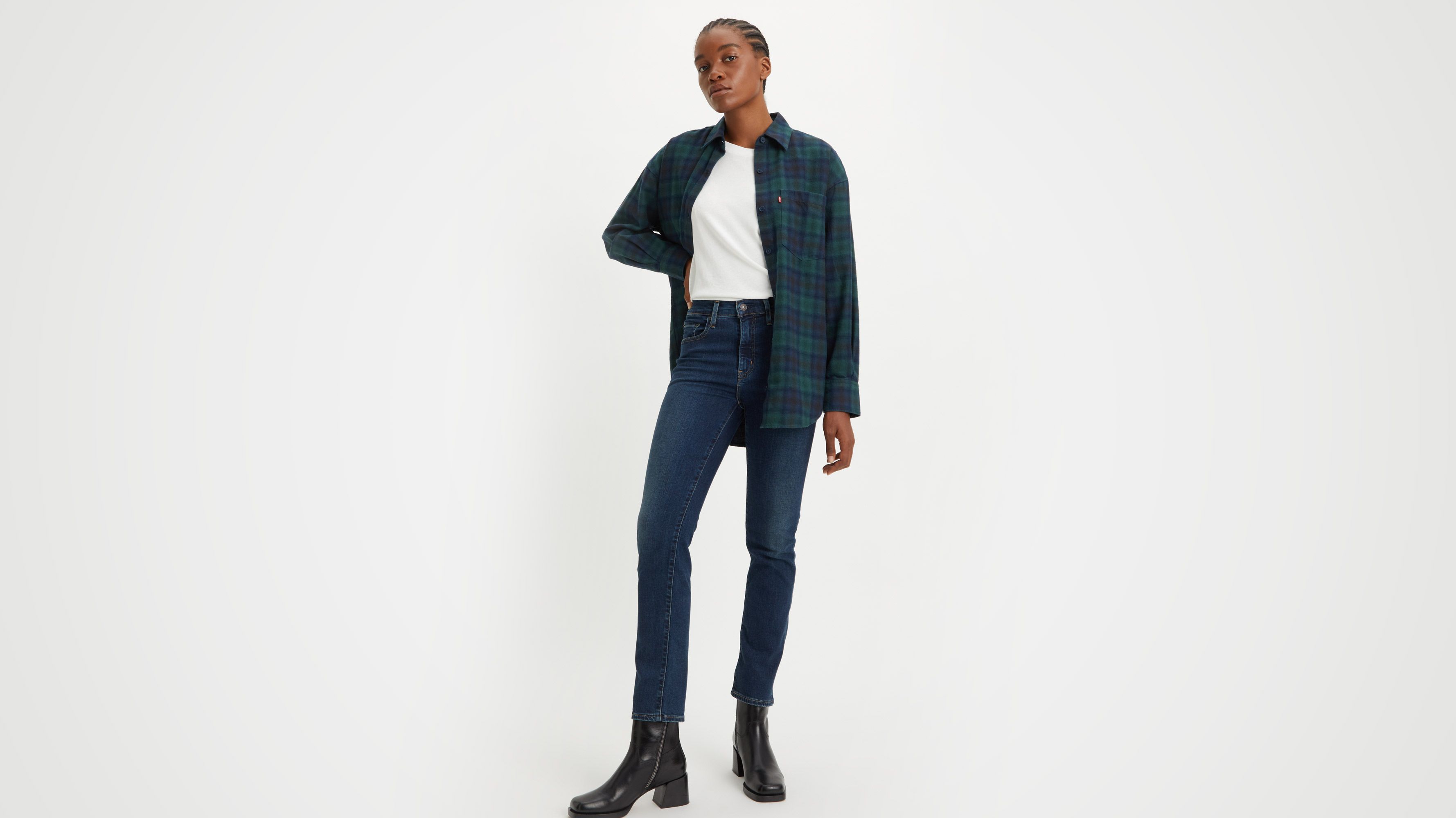 Jean 724™ taille haute droit - Blue Swell - Bleu