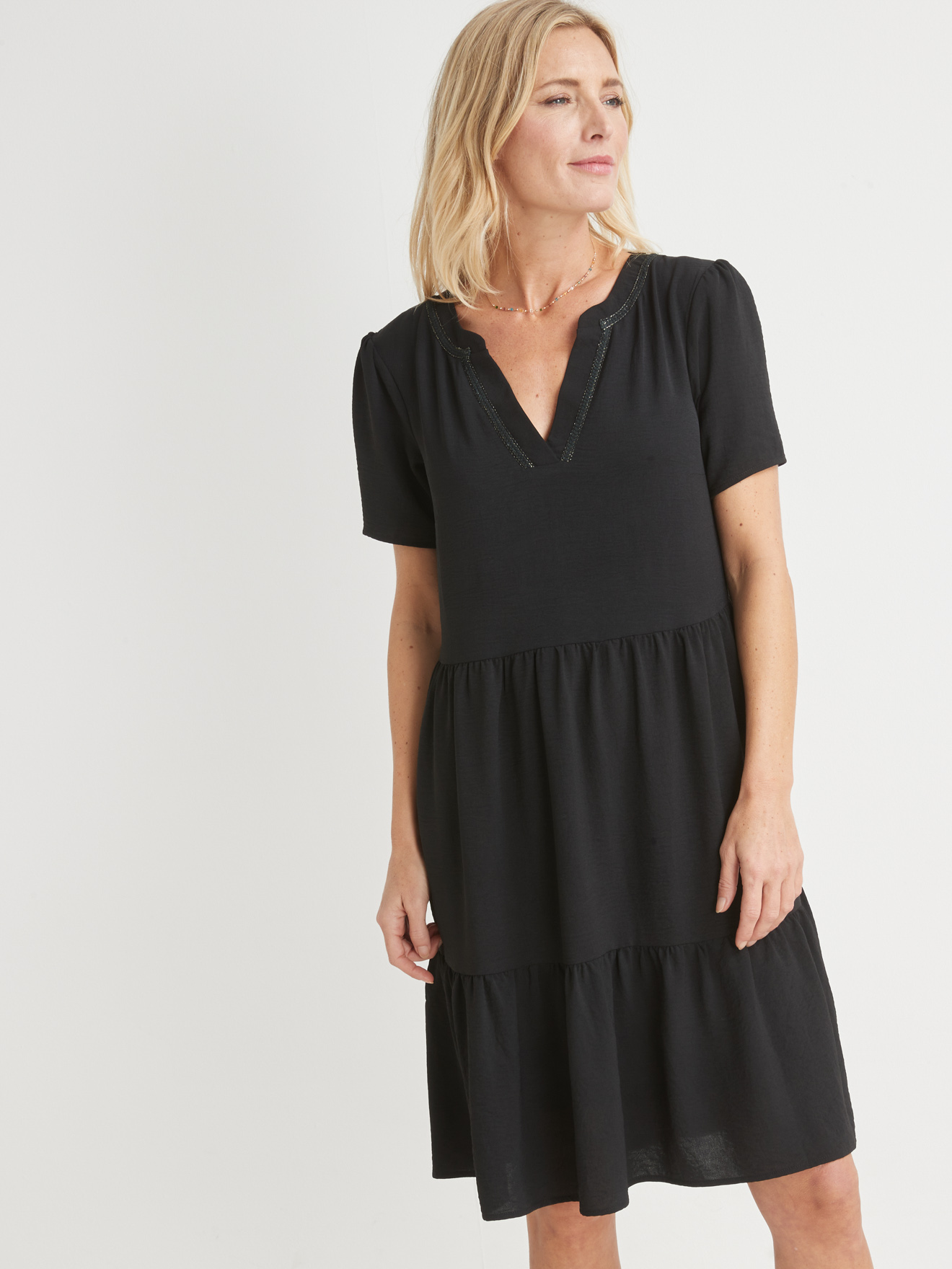 Robe 2 volants évasée