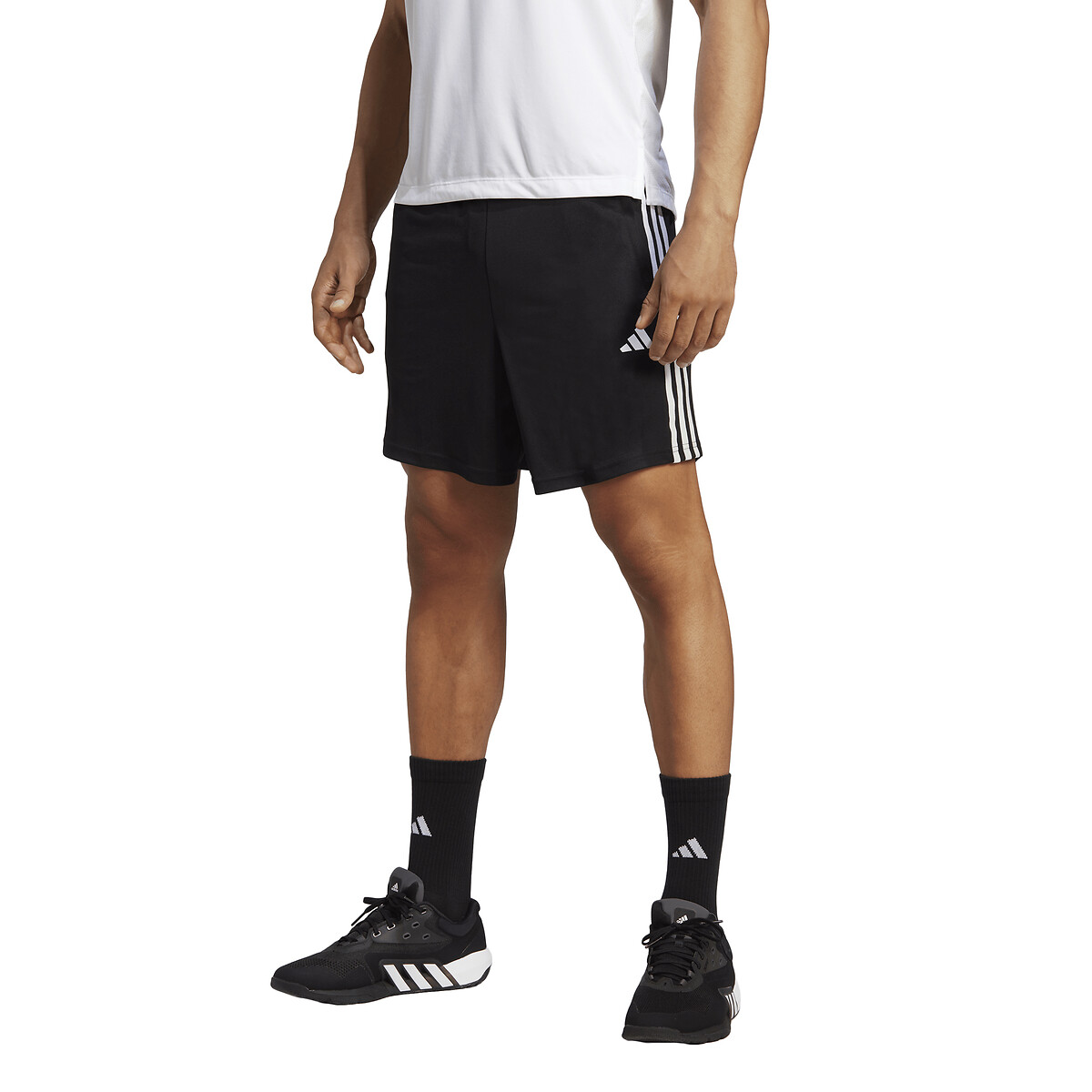 adidas Performance<br>Calção de treino essencial Treine com 3 listras