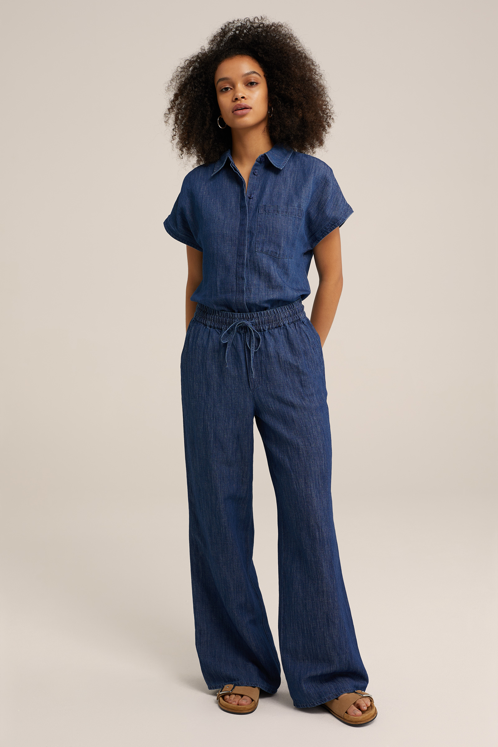 relaxed fit broek Blue Ridge Donkerblauw