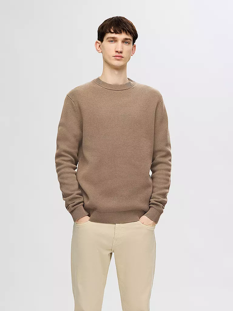 SELECTED Pullover SLHDANE beige