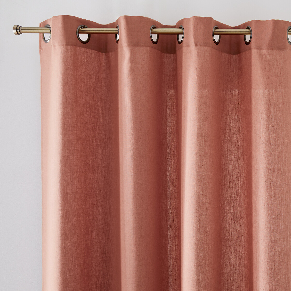LA REDOUTE INTERIEURS<br>Cortina de linho lavado com ilhós, radiador, Onega