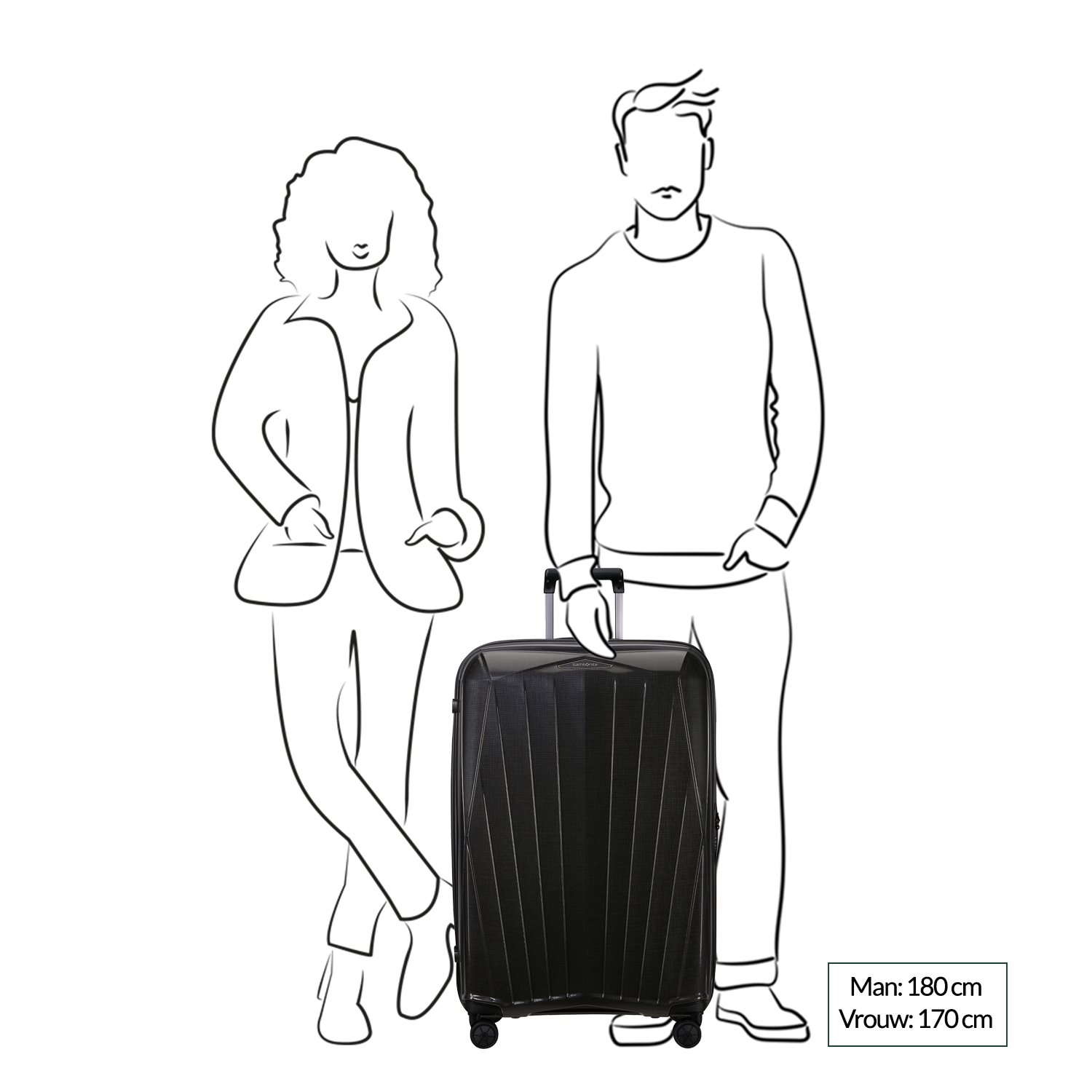 Samsonite Major-Lite Spinner 77 black