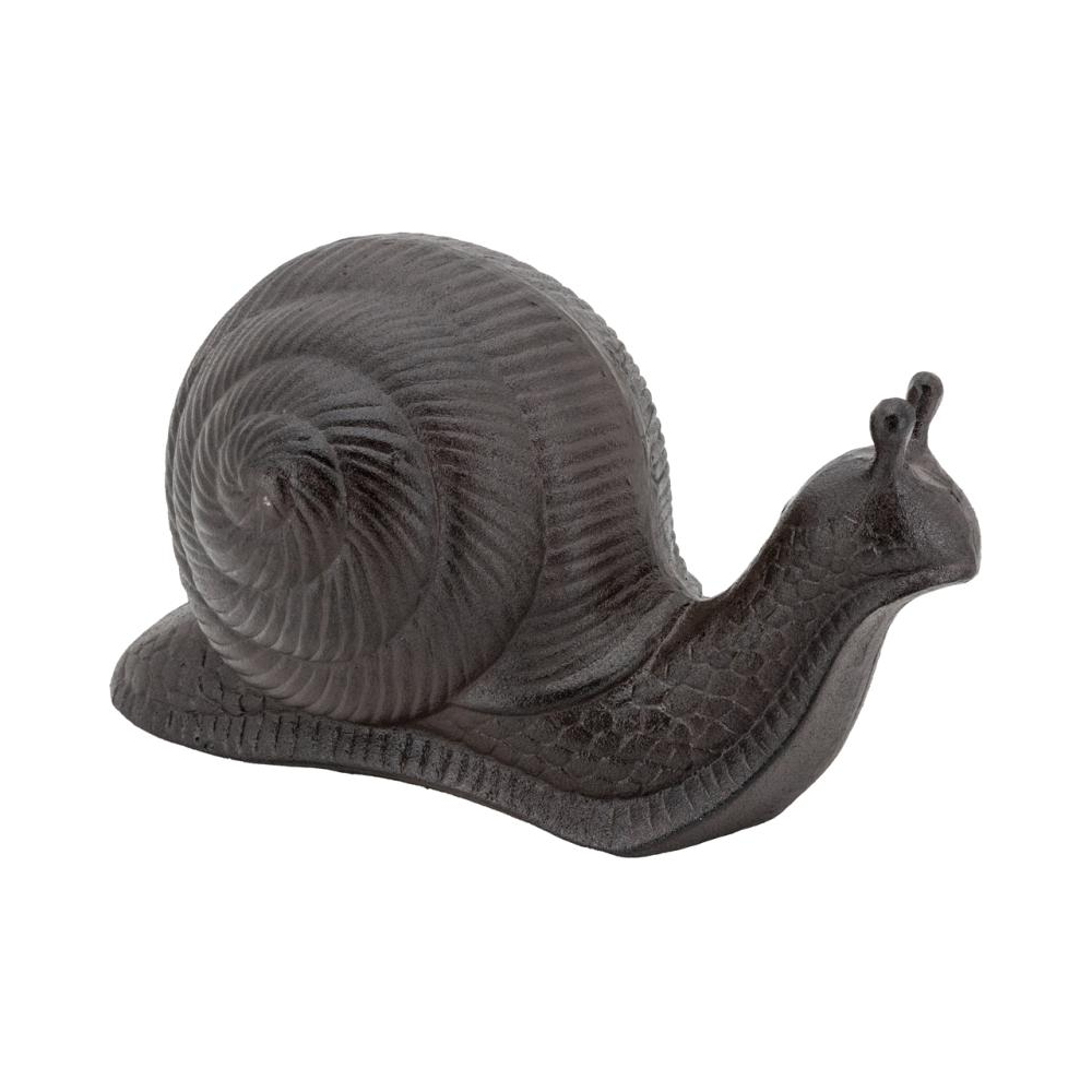 Escargot en fonte marron