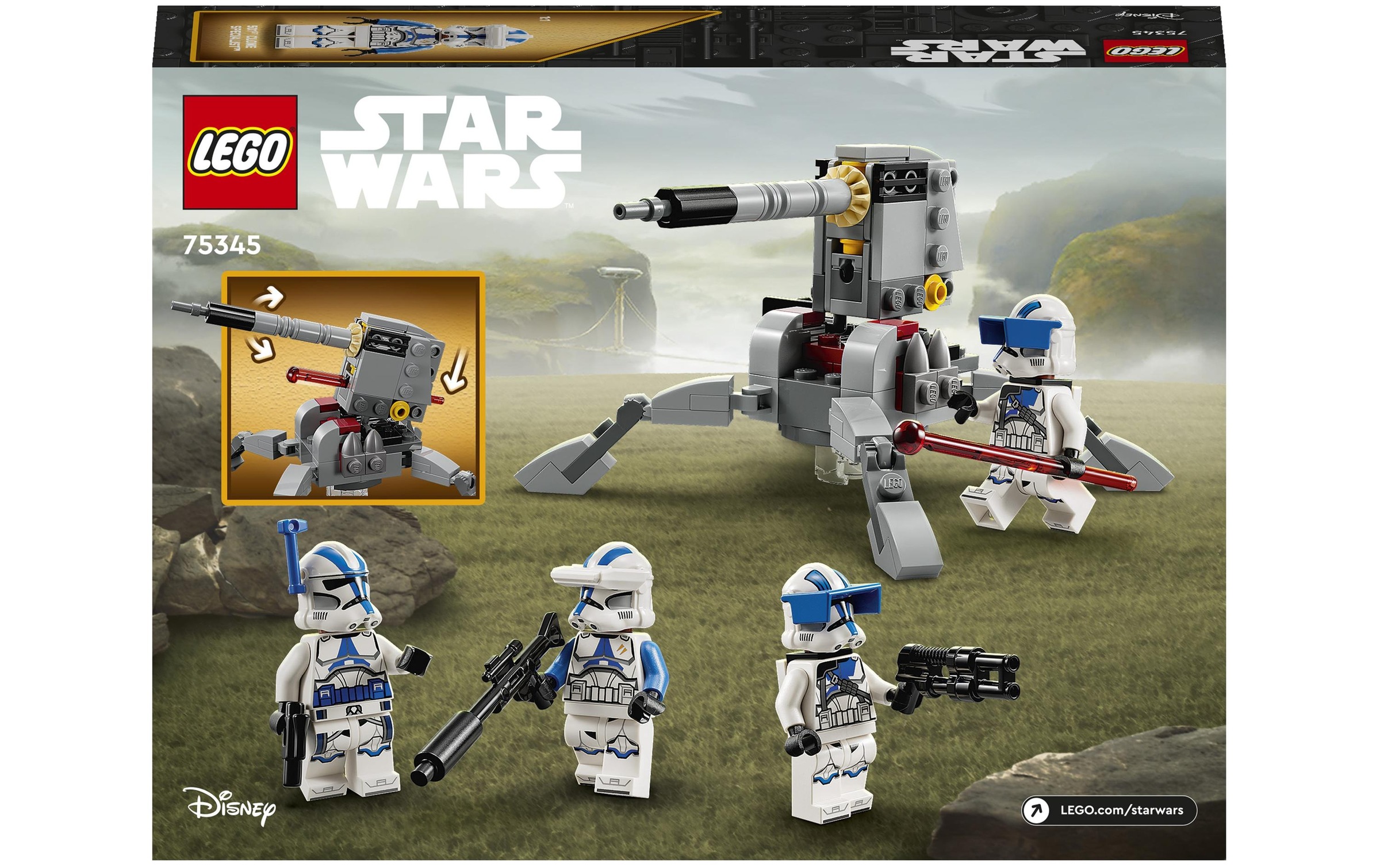 LEGO® Konstruktionsspielsteine »SW 501st Clone Troopers Battle Pack«