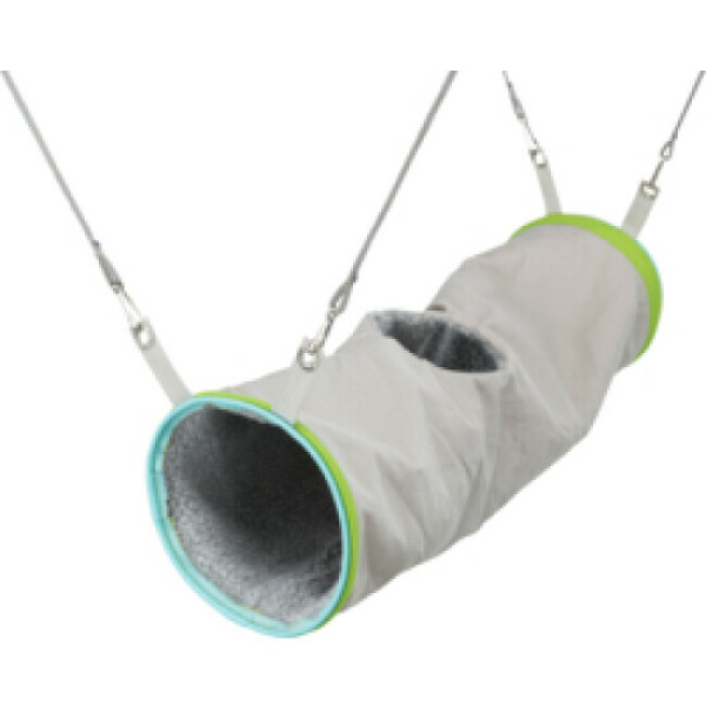 Tunnel douillet en nylon marron pour furets Trixie