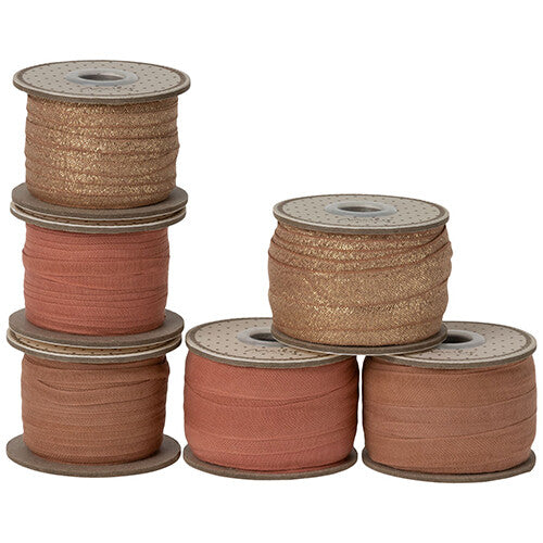 Maileg lint smal - rose gold - 25 m