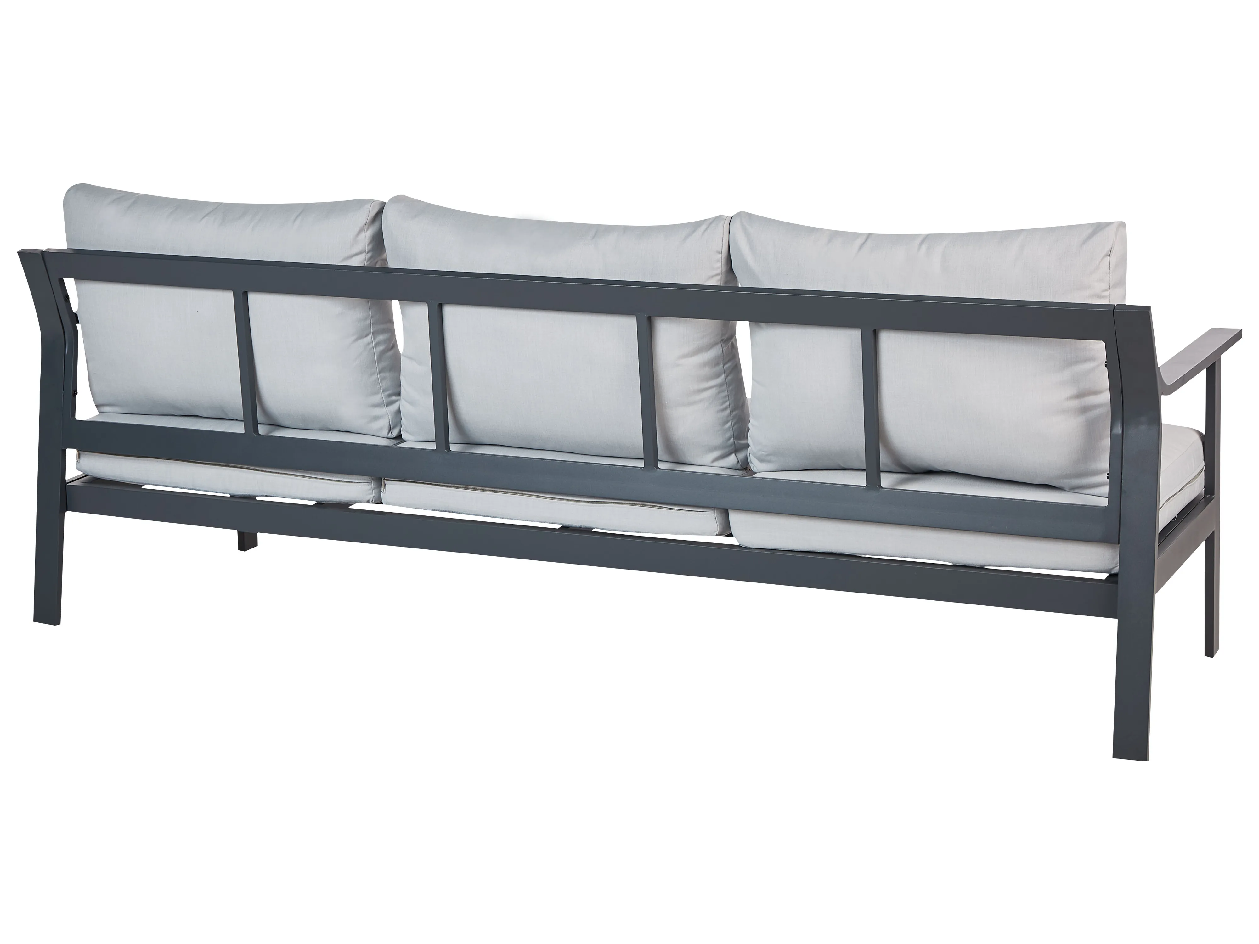 Tuin loungebank 3-zits KIATO Metaal Lichtgrijs