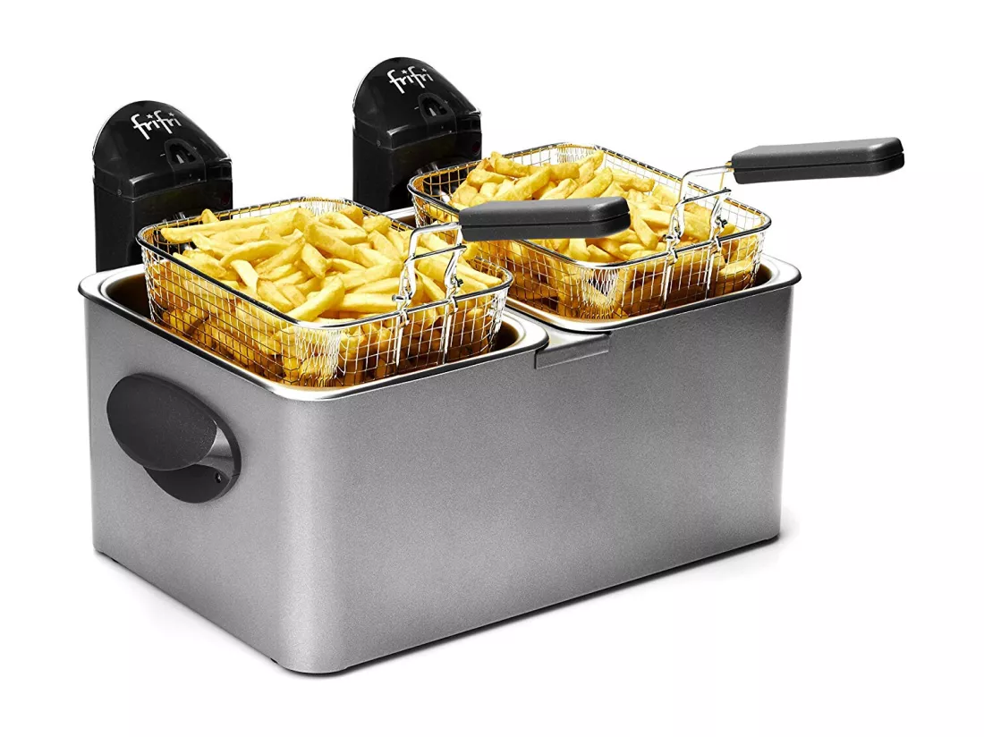 Frifri Friteuse double et mixte 2x3.5l inox - f1968
