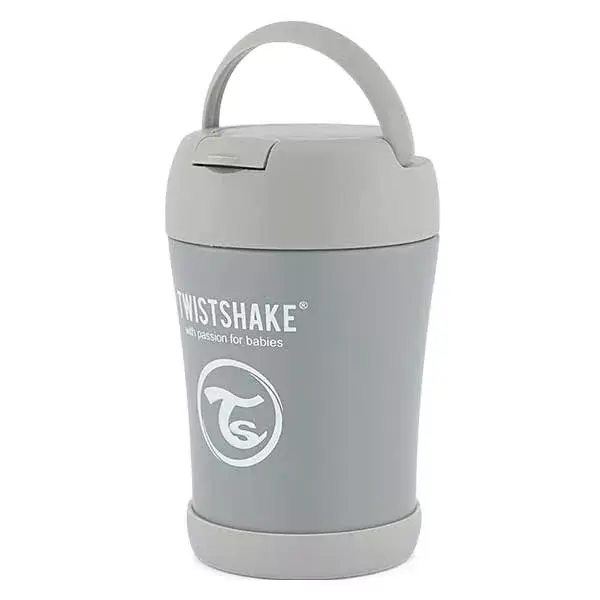 Recipiente térmico Twistshake para alimentos, cinza pastel, 350ml