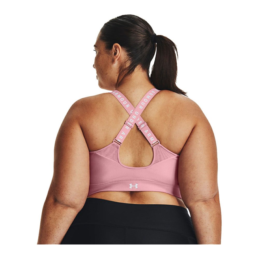 Under Armour UA INFINITY - Brassière Femme pink elixir/white
