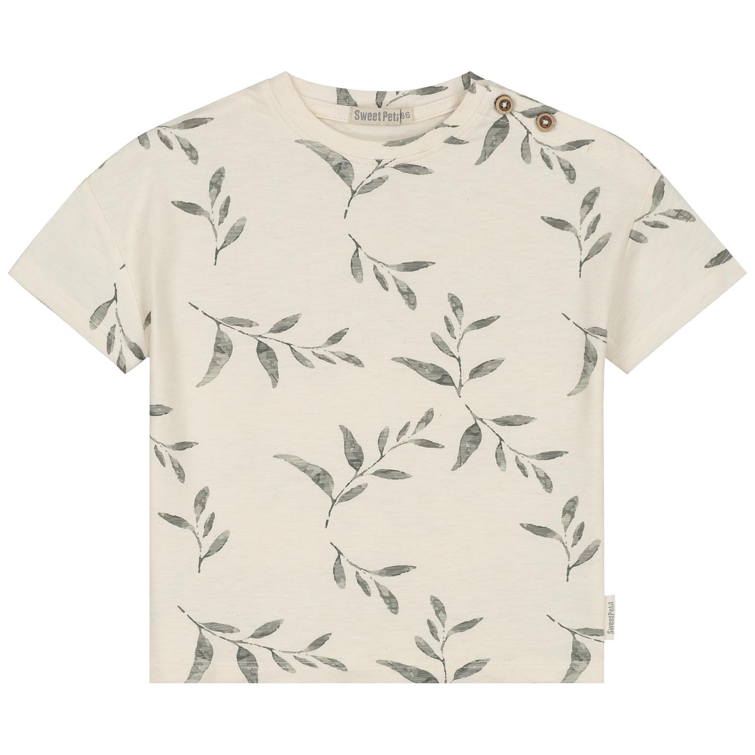 Sweet Petit peuter T-shirt Guus korte mouwen all over print beige