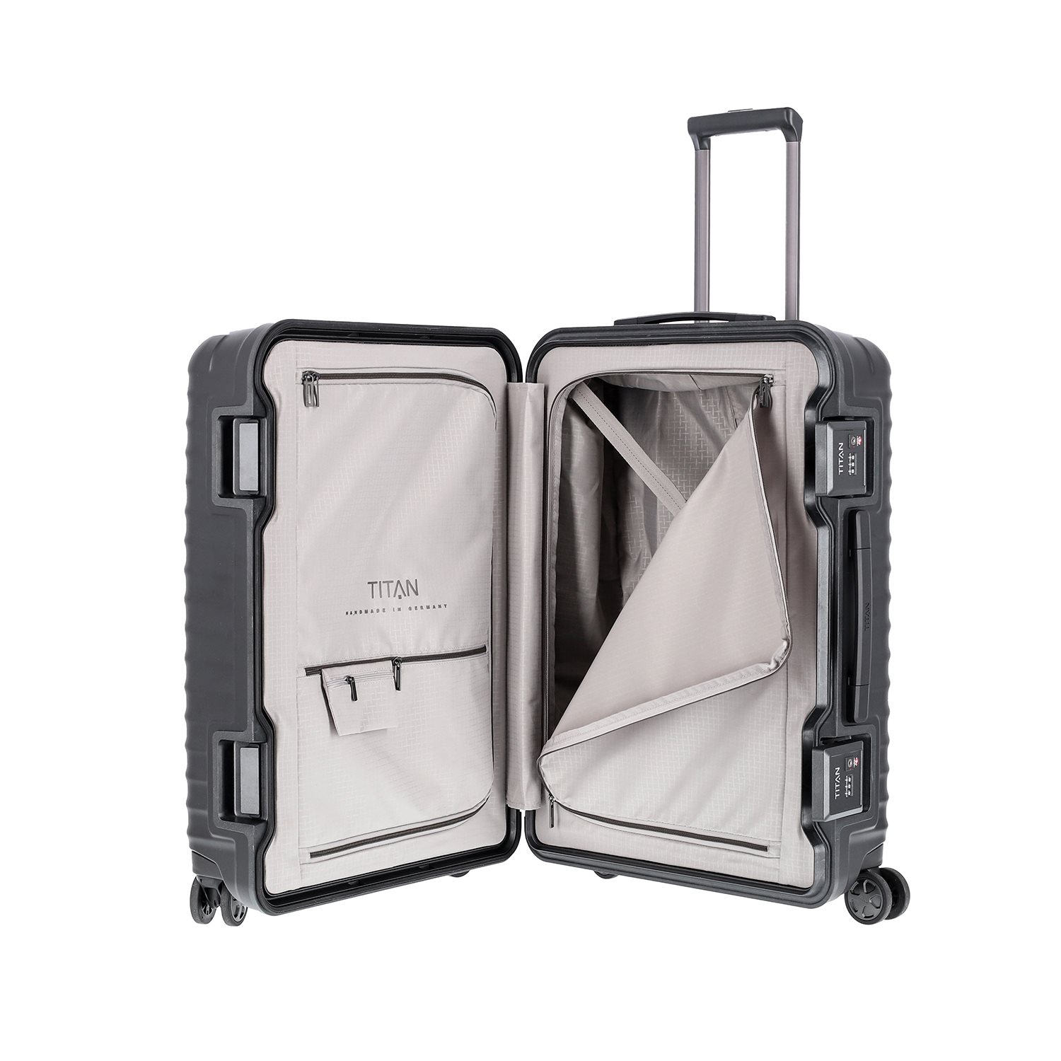 TITAN Litron Frame 4 Wheel Trolley M black