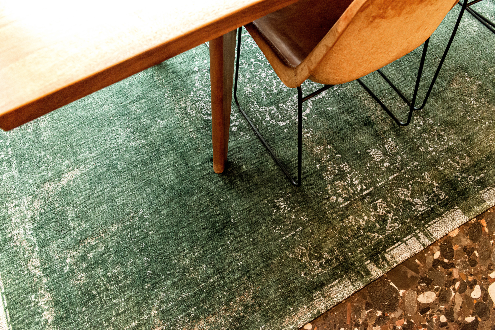 Ecorugs vloerkleed Medallion groen 280x390 cm