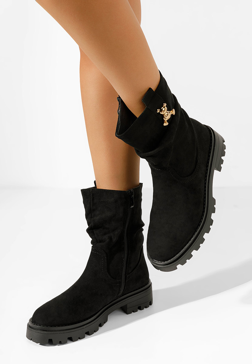 Bottines hautes femme noires Suellen