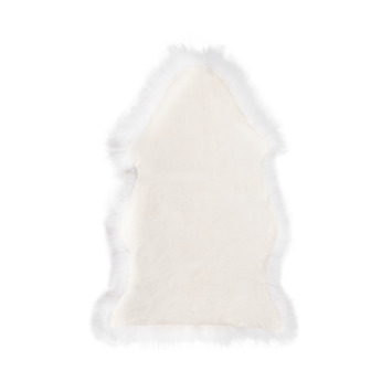 Schapenvacht Vloerkleed wit 40 mm 75x45 cm