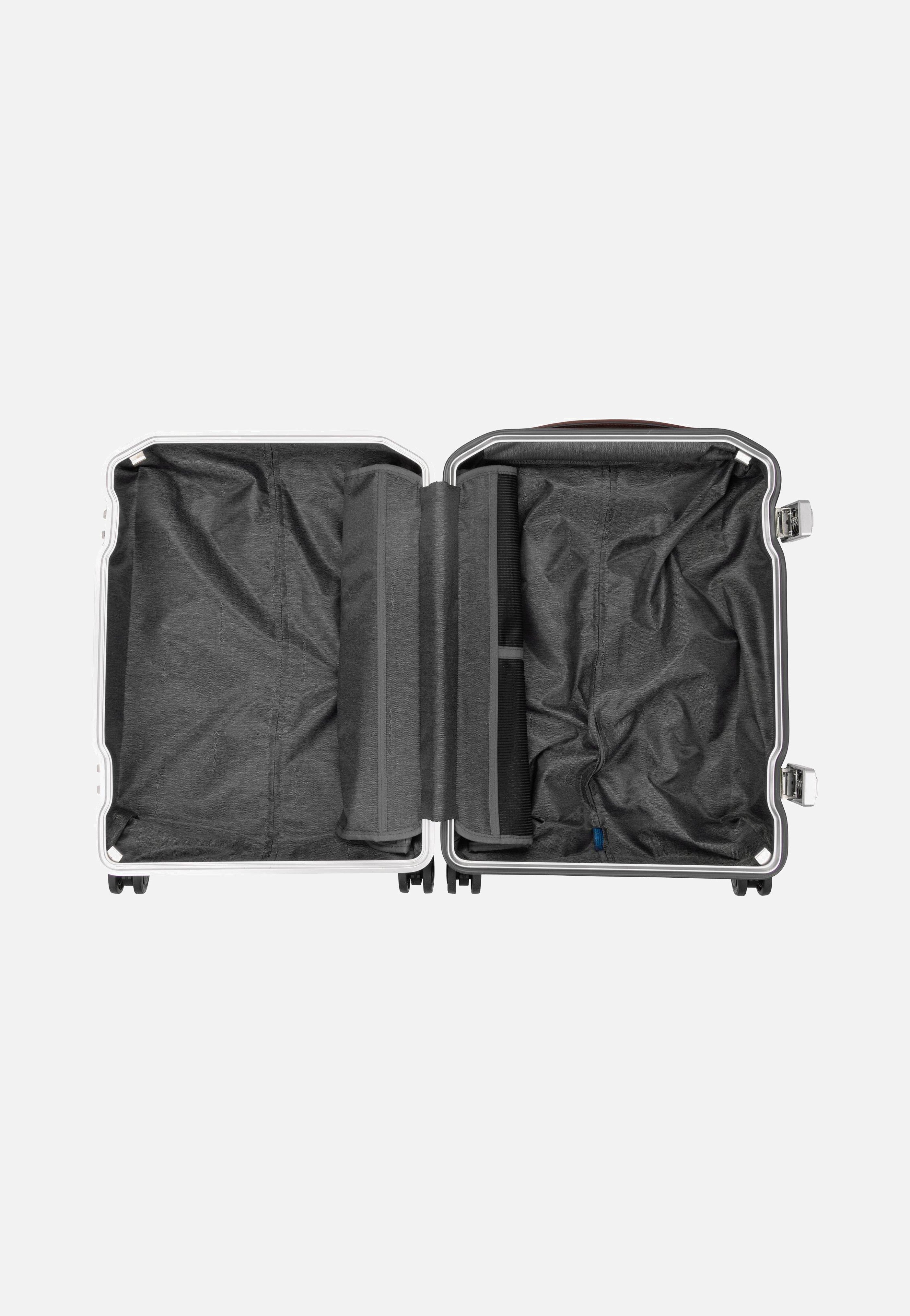 PQ-LM Slim Cabin Spinner 4425 Nero-Cuoio - Koffer