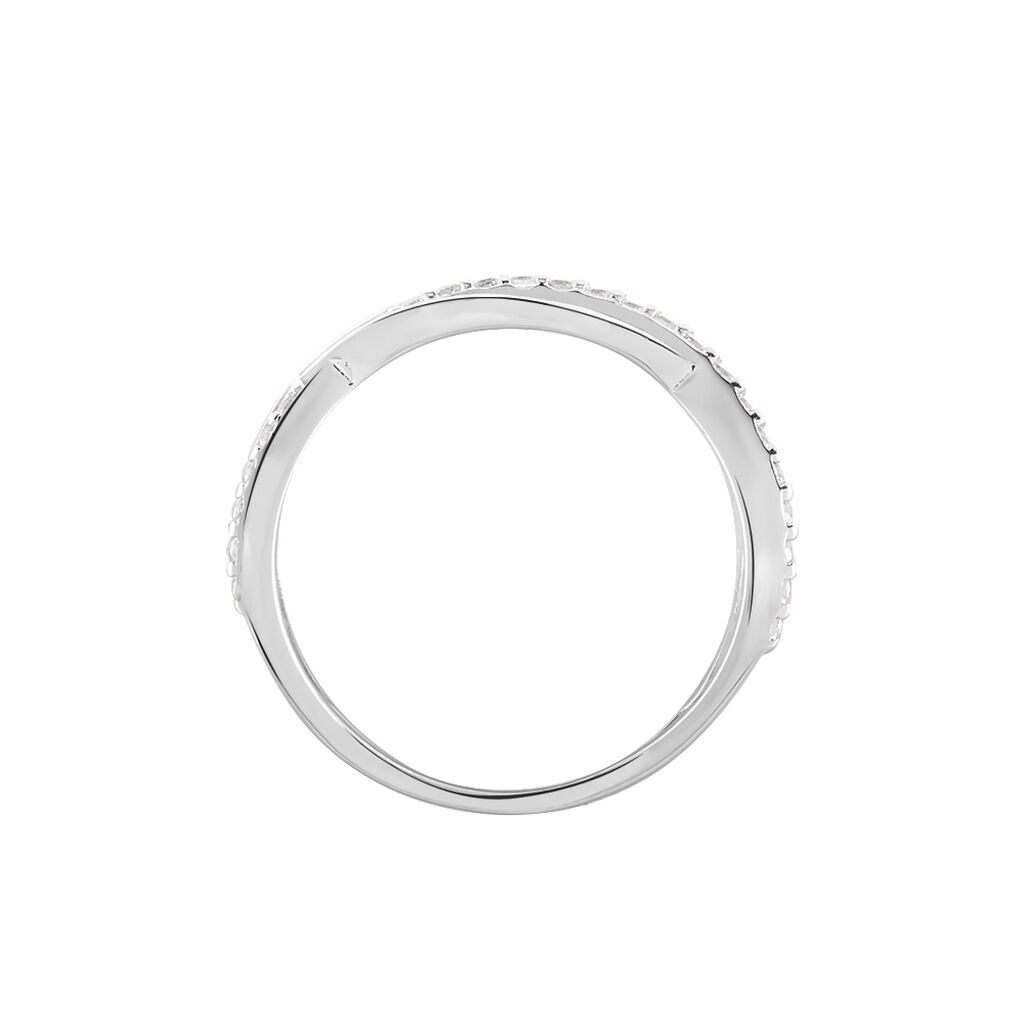 Bague Peronele Argent Blanc Oxyde De Zirconium