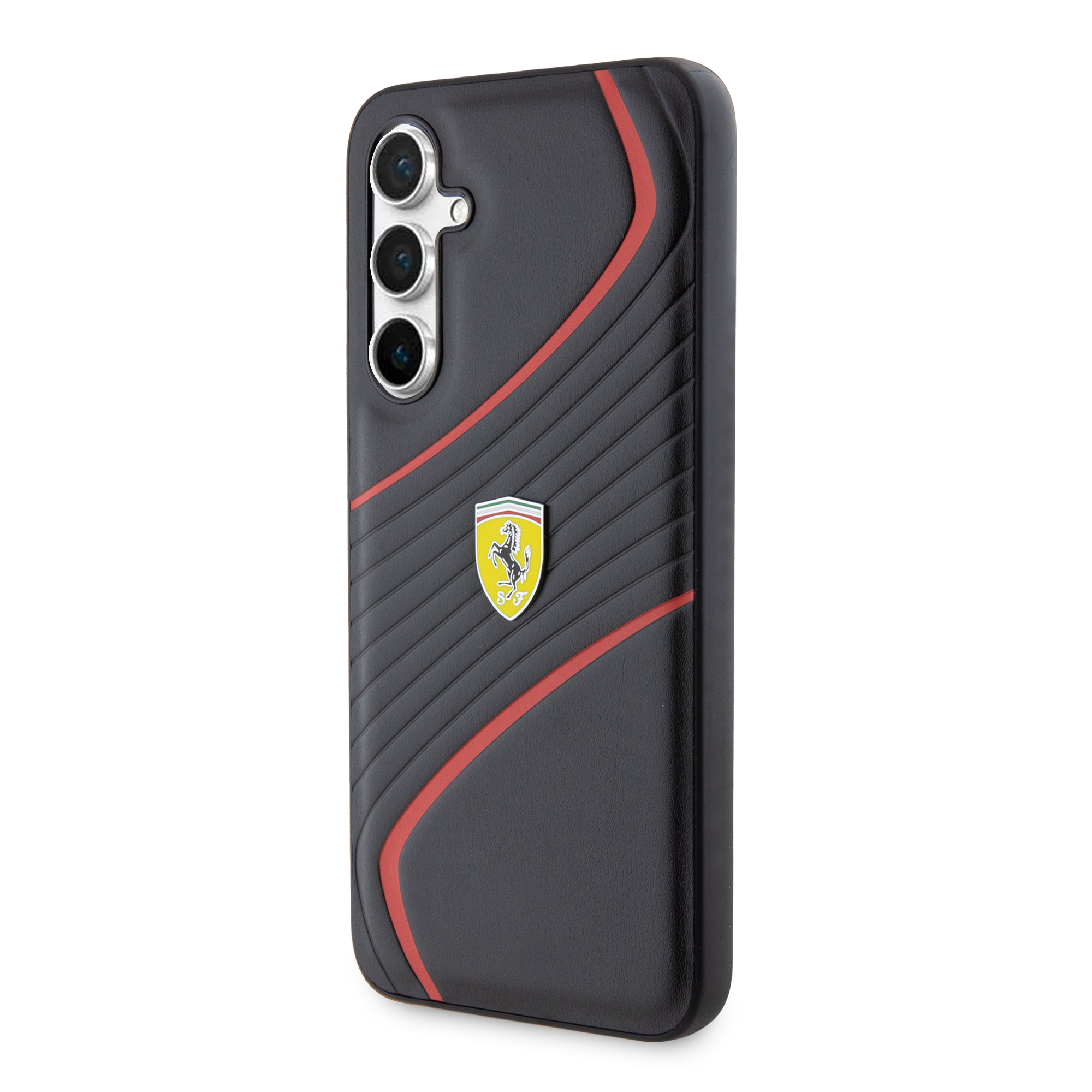 Samsung Galaxy S23 FE Hardcase Hülle Twist Metal Logo (FEHCS23FEPTWK) - Schwarz
