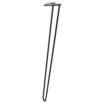Duraline tafelpoot Hairpin zwart 72 cm