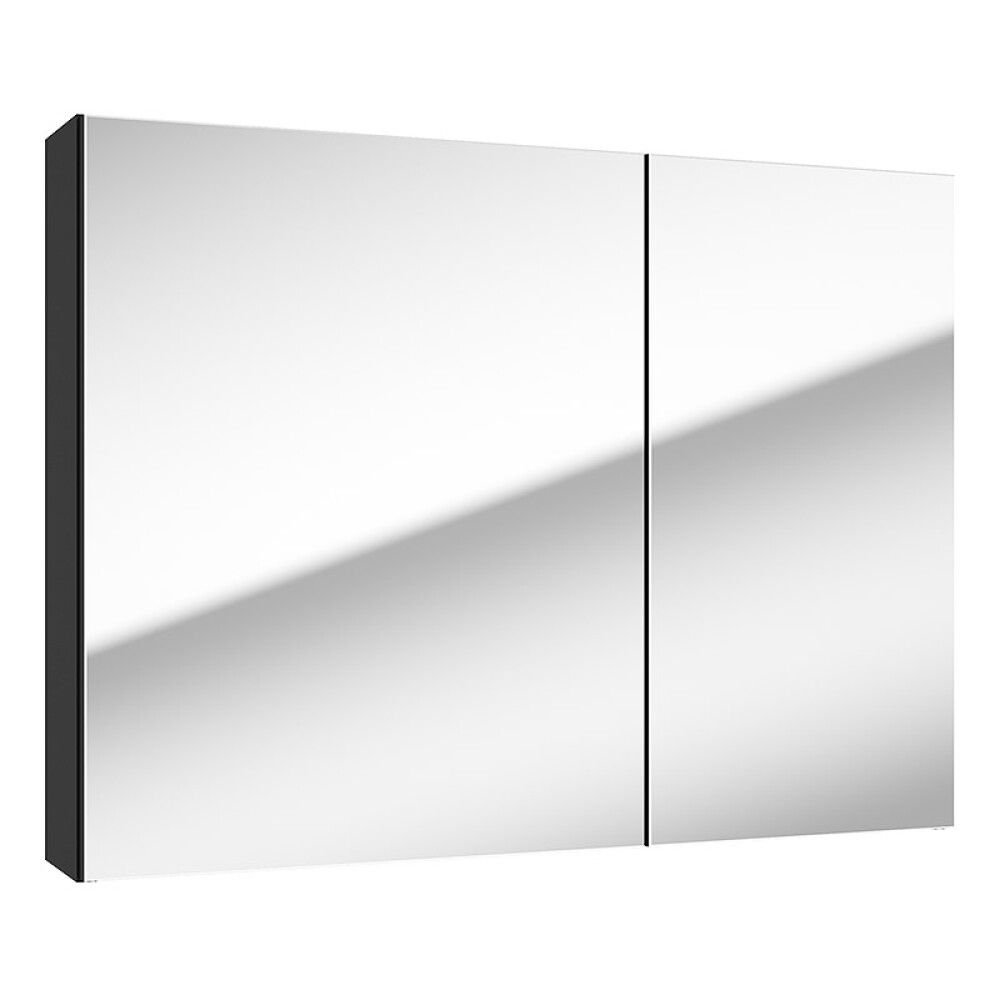 SPEILSKAP RIVA AGNES 80CM SVART