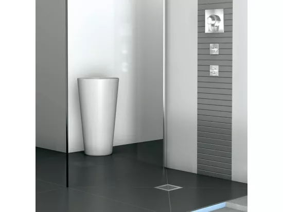 Receveur à carreler 160 x 100 cm WEDI Fundo Plano, bonde intégrée + kit d'étanchéité