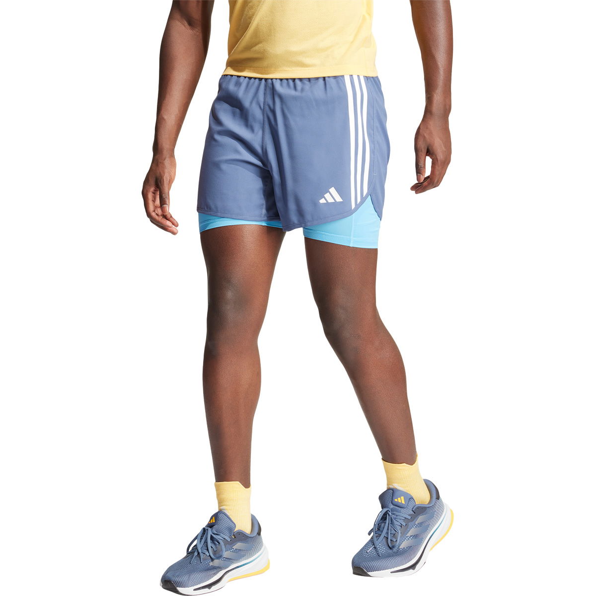 adidas Own The Run 3-Stripes 2in1 Løbeshorts Herre