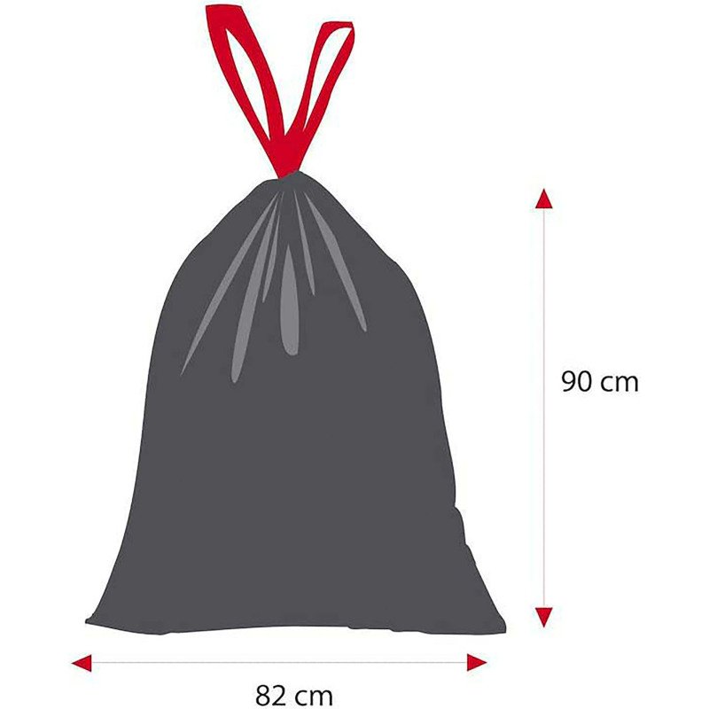 Sac poubelle 100 litres Coulissac maxi poids Alfapac gris - 30 sacs