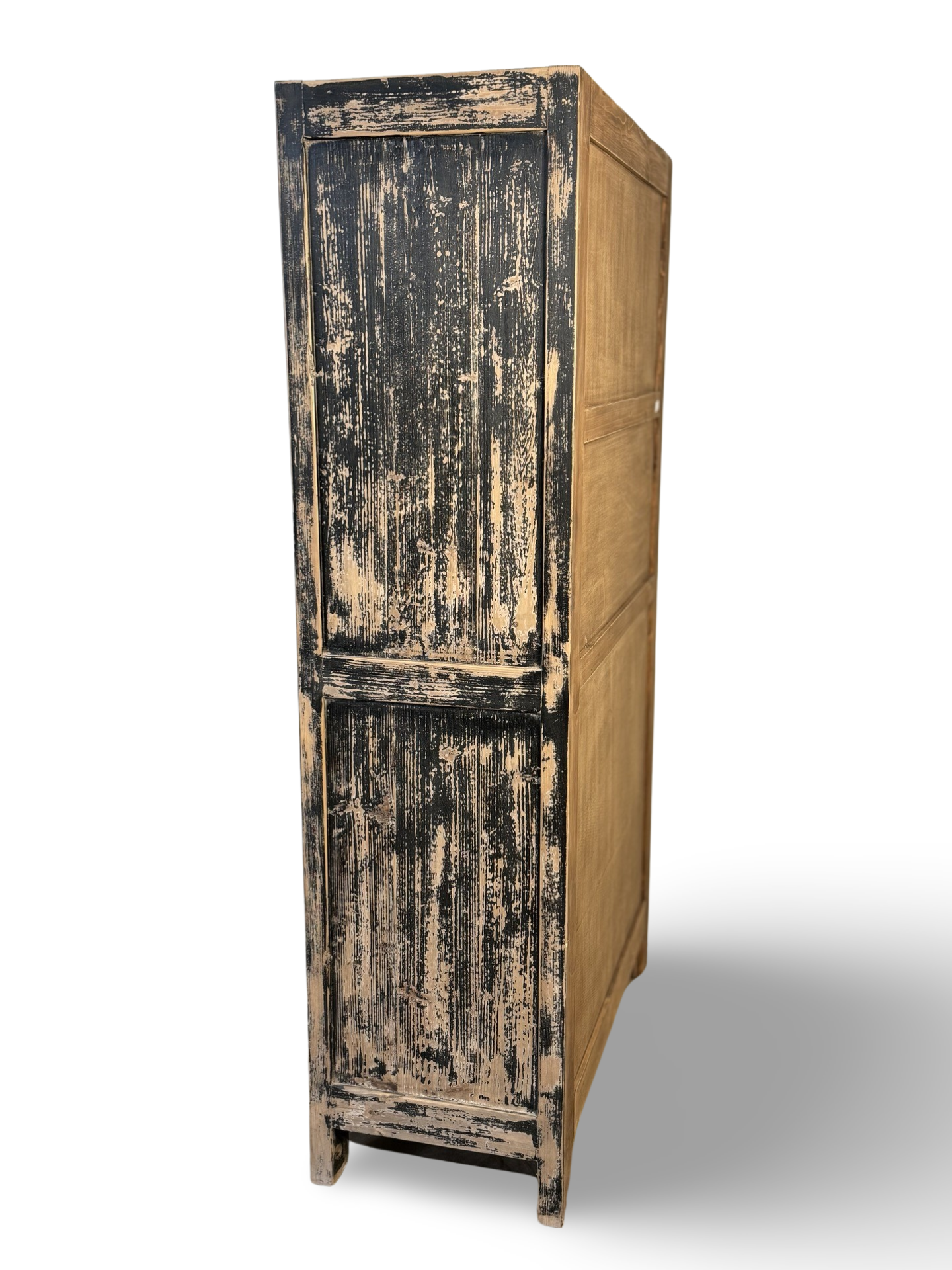 Kast 2 deurs zwart/naturel Kast 2Dr zwart/f Unieke