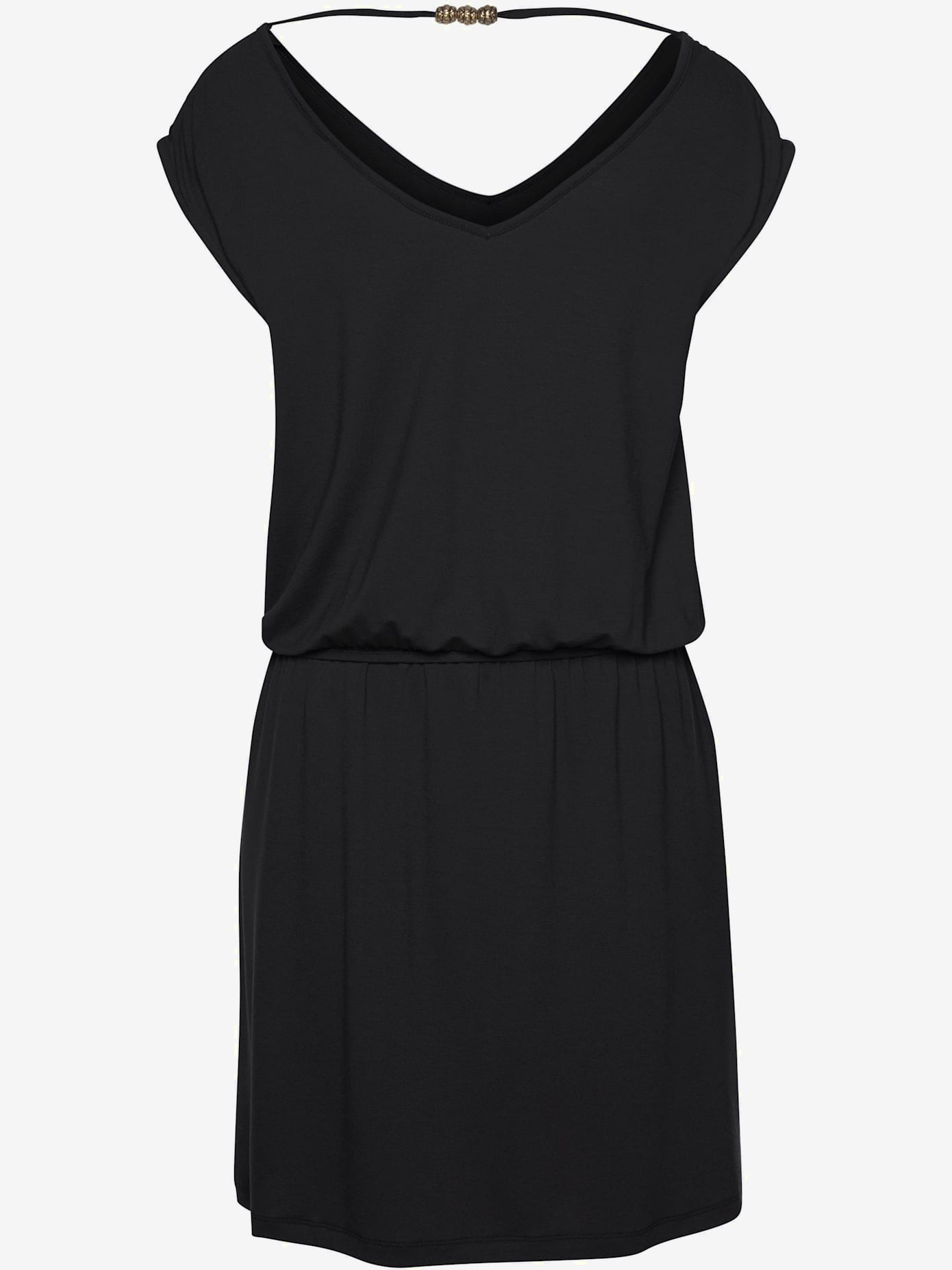 Robe en jersey encolure en v dégagée devant et au dos