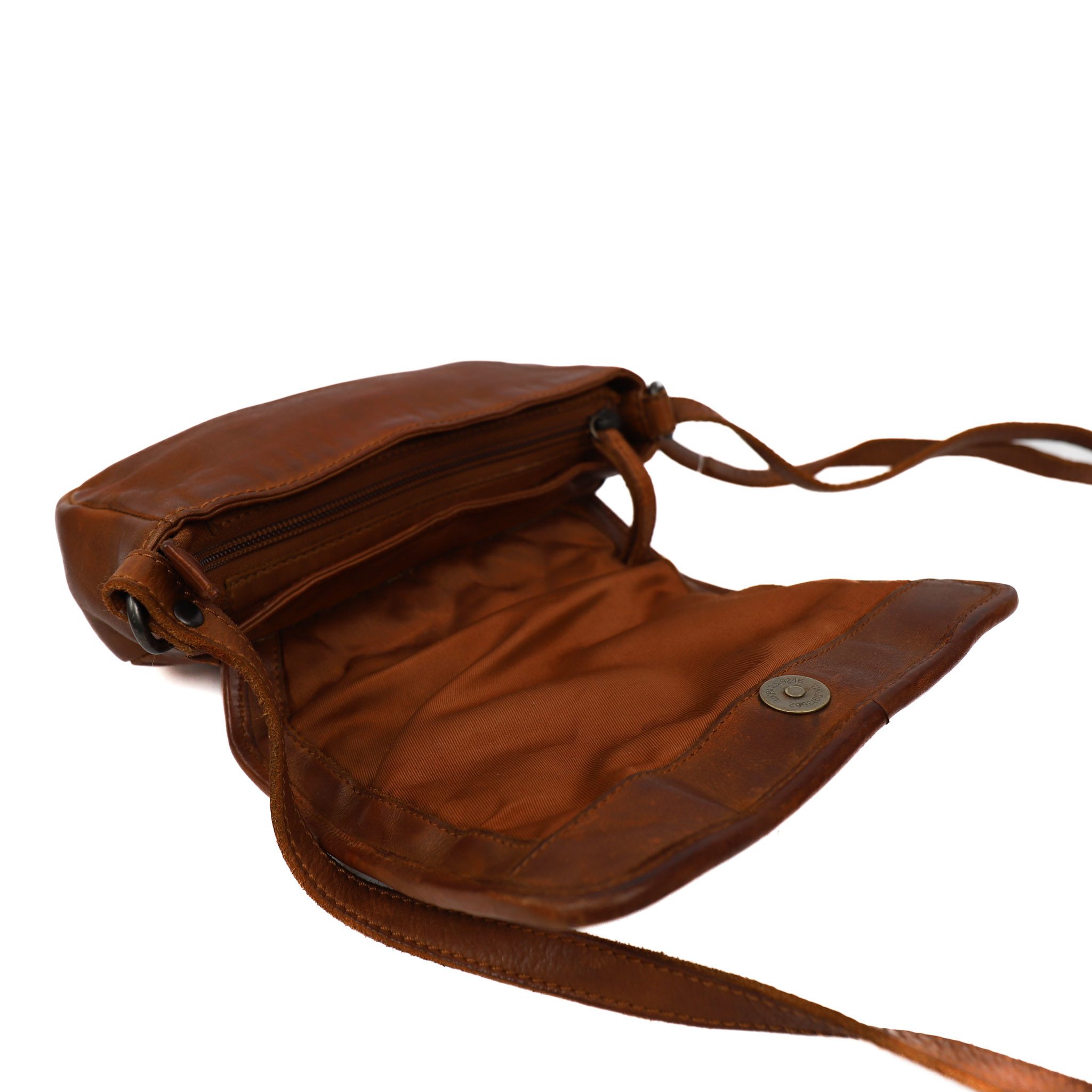 Bear Design Cow Lavato Schoudertasje Nola Cognac CL42889