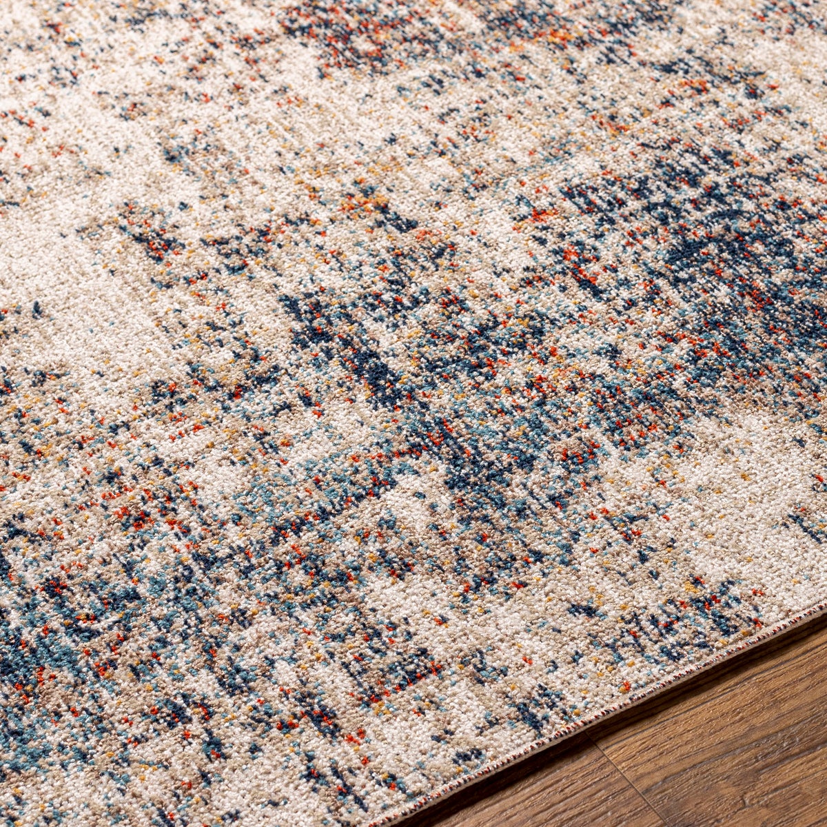 Binnen-/buitenkleed blauw/grijs 80x220 cm LEILA