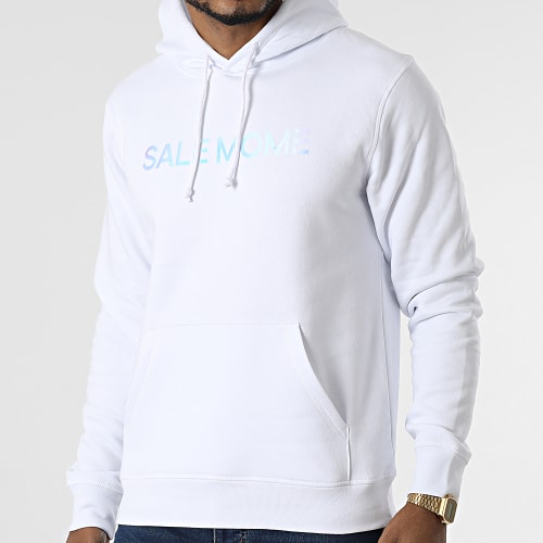 Sweat Capuche Holo Laser Lapin Blanc