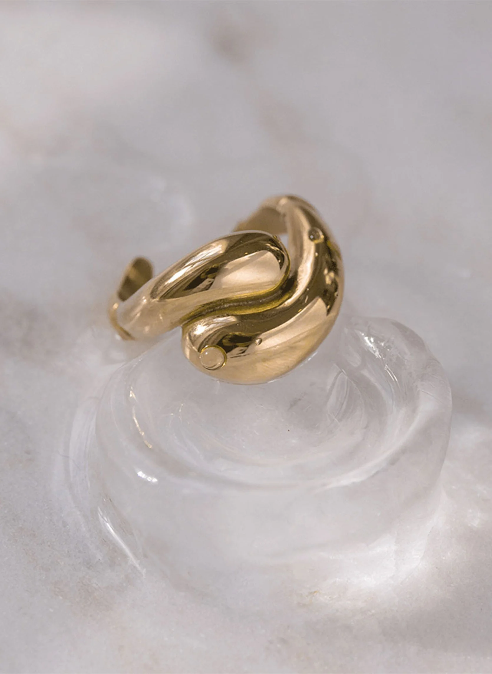 HEDERA - Bague large hedera | Doré