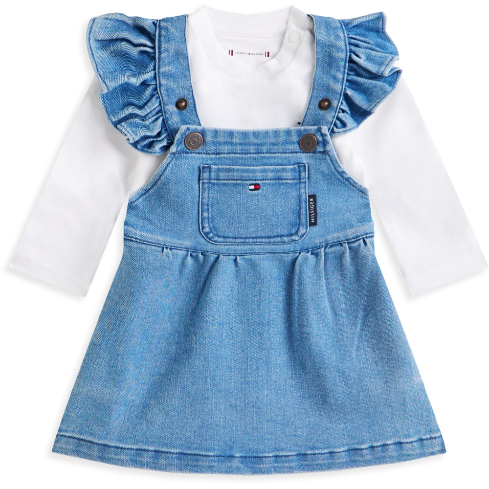 Køb Tommy Hilfiger Denim Medium Denim Dungaree Kjole