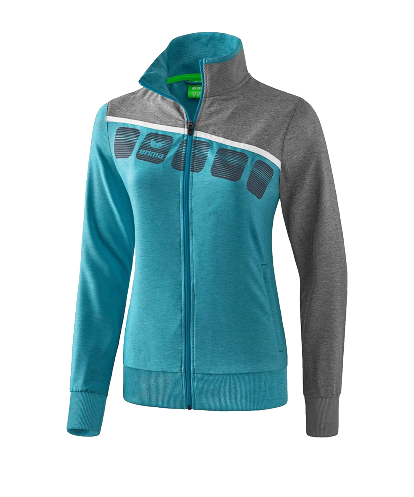 Erima 5-C Präsentationsjacke Damen Blau Grau