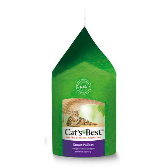 Litière végétale agglomérante pour chat Cat's Best Smart Pellets-5kg
