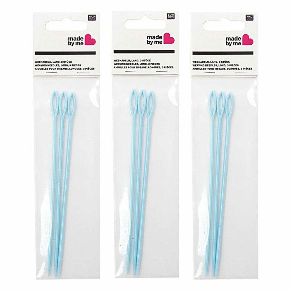 9 aiguilles longues pour métier à tisser - 15 cm