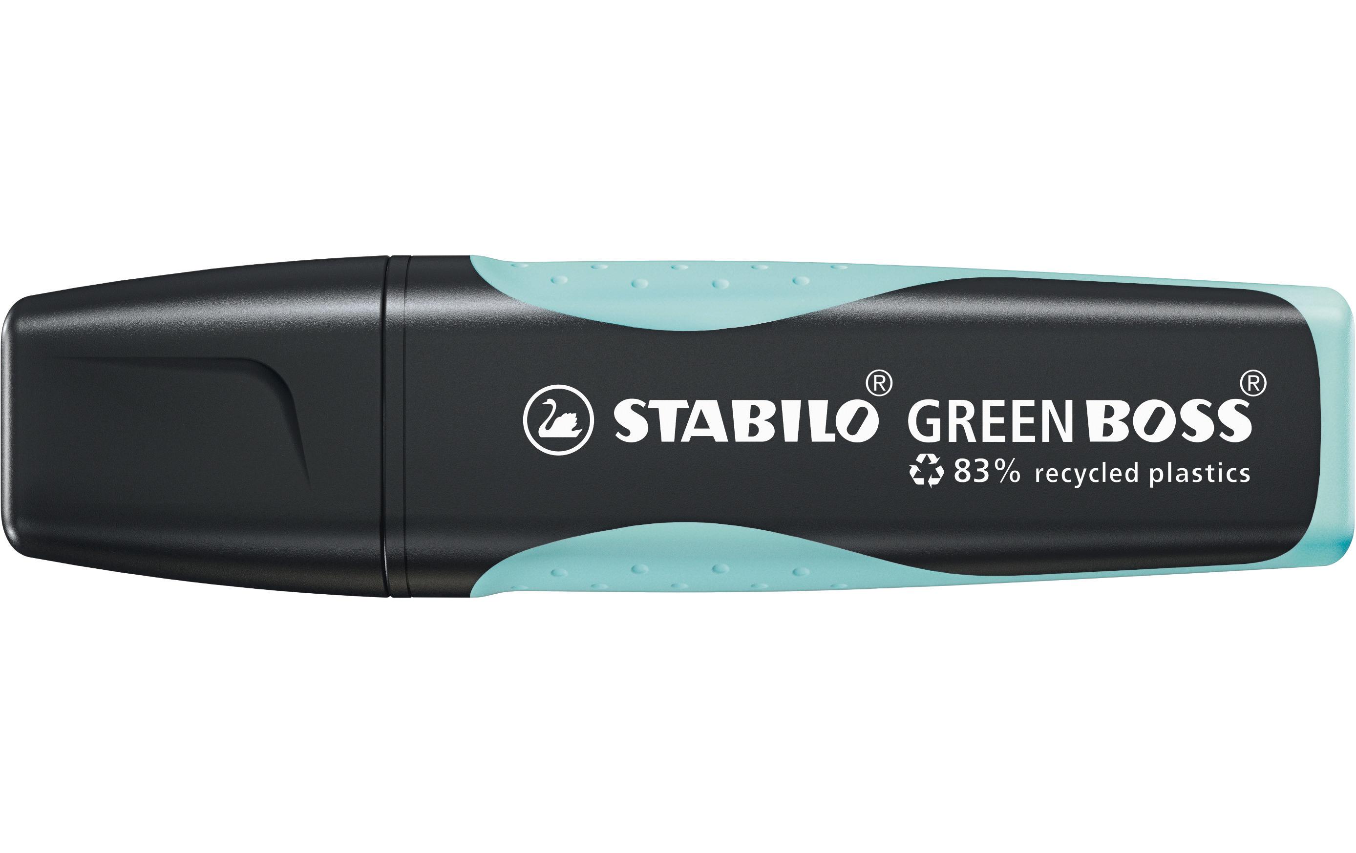 Textmarker Green Boss TürkisTextmarker aus recyceltem Kunststoff