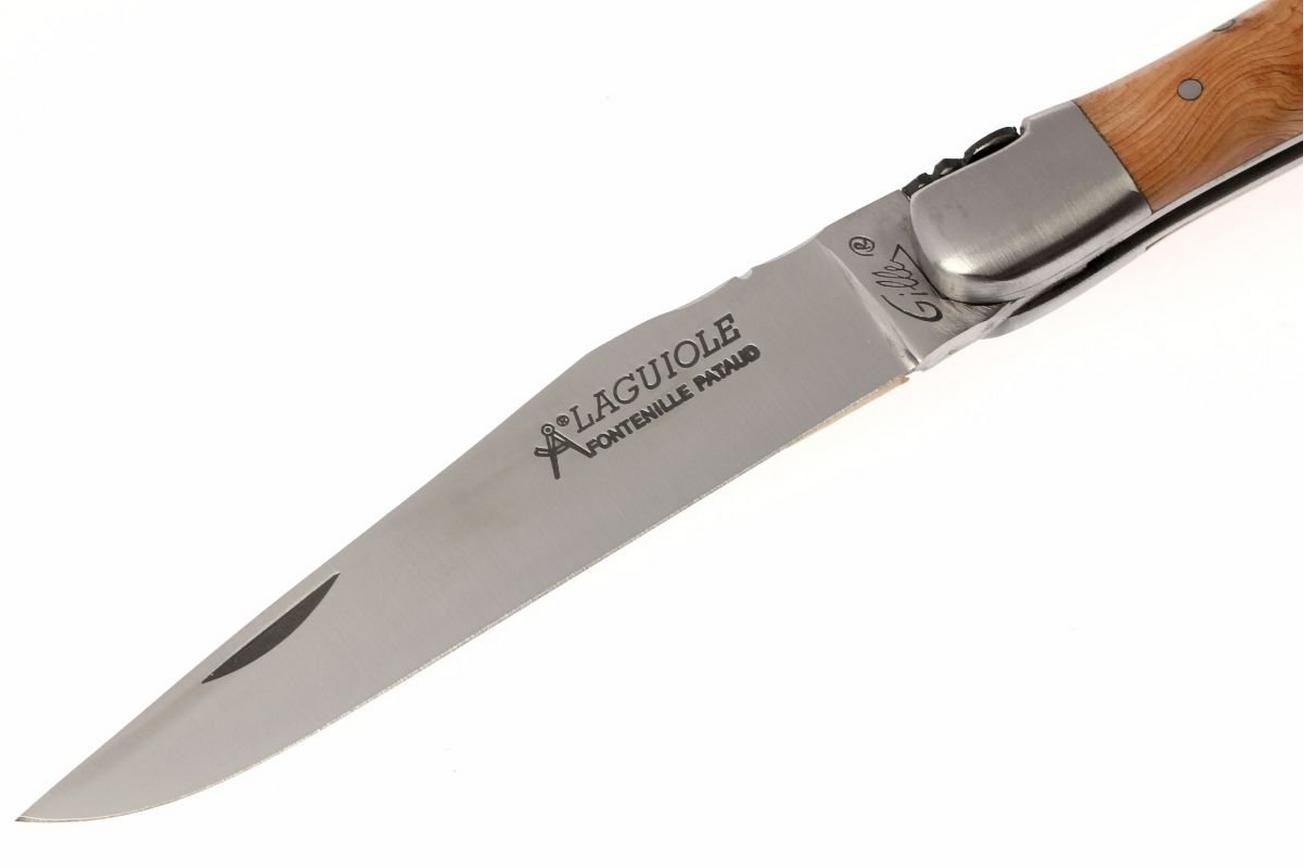 Fontenille Pataud 12cm L12G jeneverbeshout, Laguiole zakmes