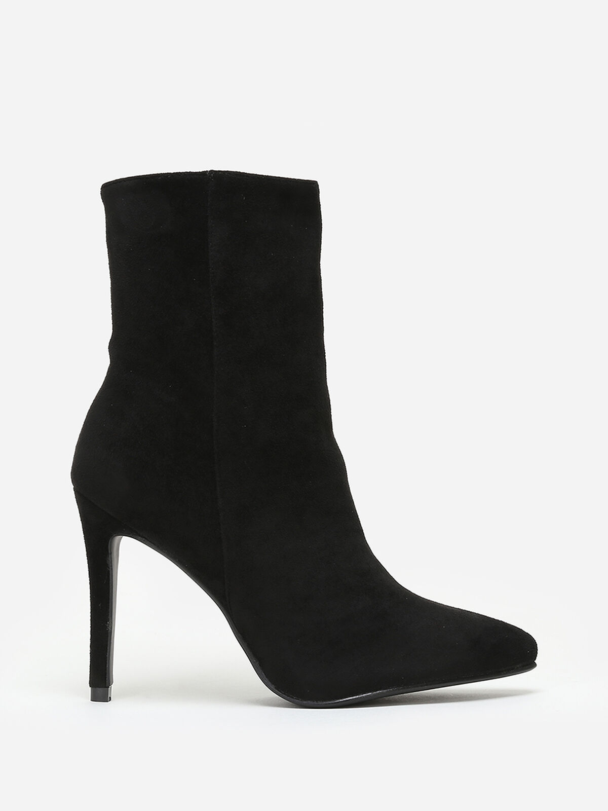 Bottines pointues à talon aiguille- Noir