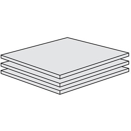 Lot de 3 tablettes pour classeurs à rideau bois simple