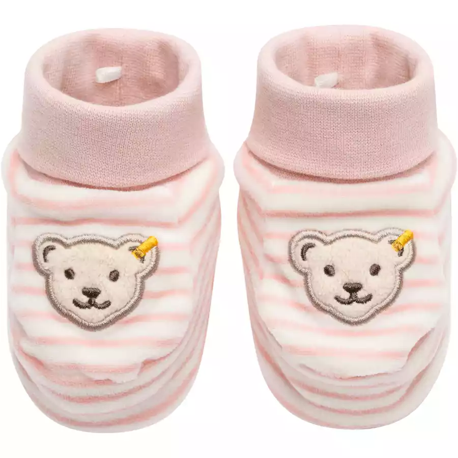 Steiff Babyschuh silver pink